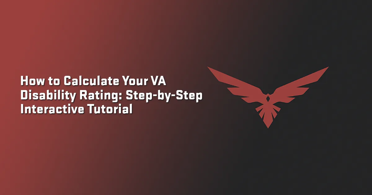 How to Calculate Your VA Disability Rating: Step-by-Step Interactive Tutorial - VetClaims.ai VA Pay Calculator and Veteran Benefits Calculator