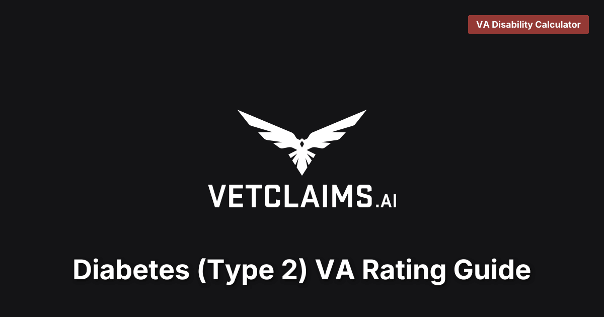 Diabetes (Type 2) VA Rating Guide