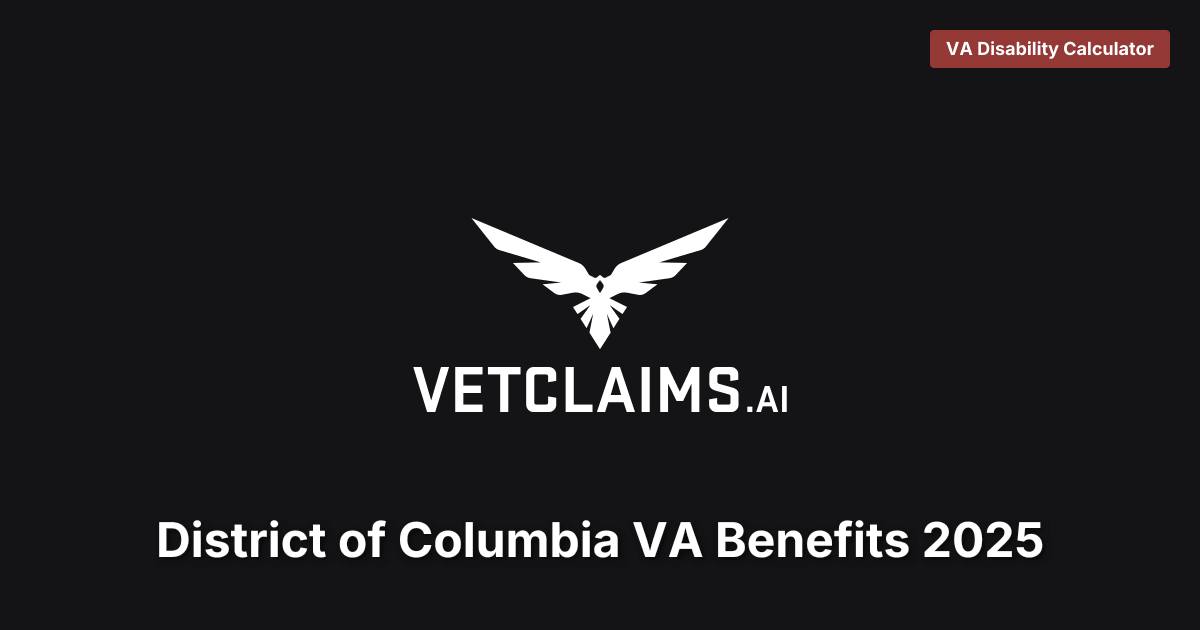 District of Columbia VA Benefits 2025