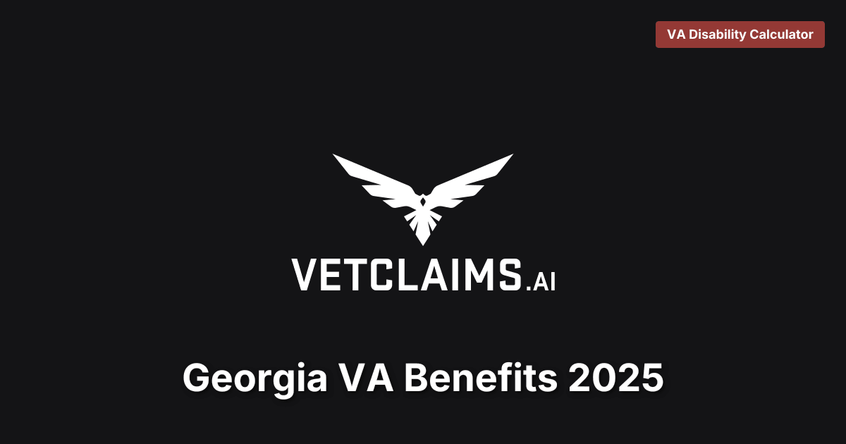 Georgia VA Benefits 2025