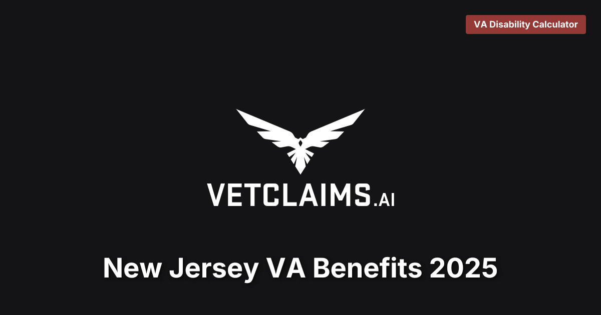 New Jersey VA Benefits 2025