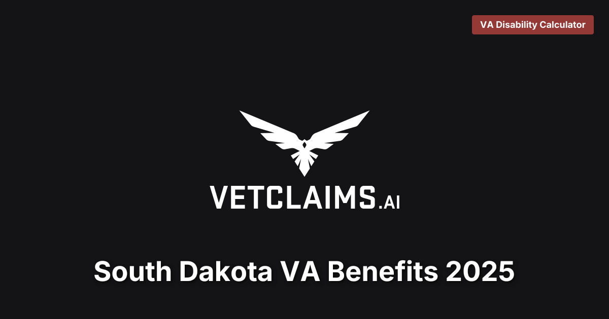 South Dakota VA Benefits 2025