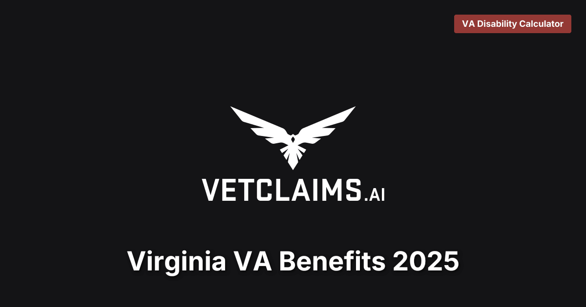 Virginia VA Benefits 2025